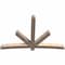 Ekena Millwork Alberta Smooth Timber Gable Bracket, Douglas Fir, 96"W x 64"H x 5 1/2"D x 5 1/2"F, 16/12 Pitch GBW096X64X0606ALB00SDF - alternate 2